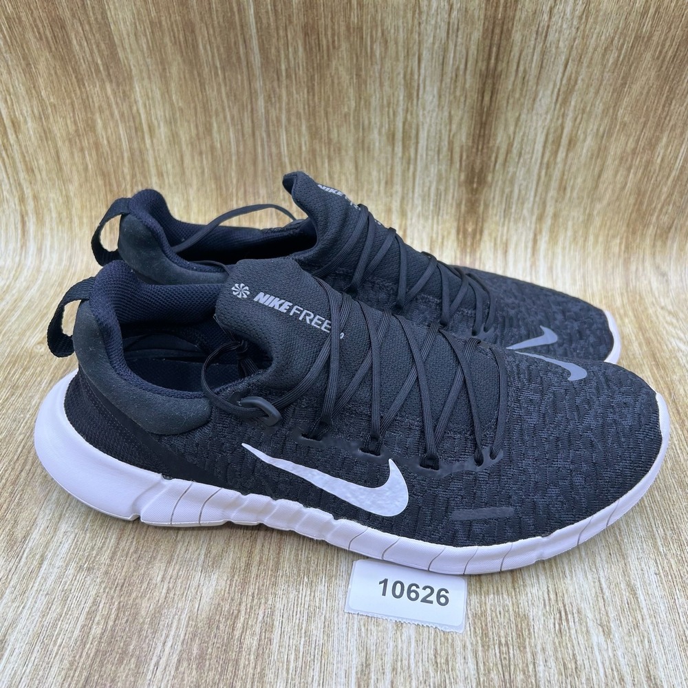Nike Free Run 5.0 Men's Size 10.5 Black White Running Shoes Sneakers CZ1884-001 - Picture 10 of 10